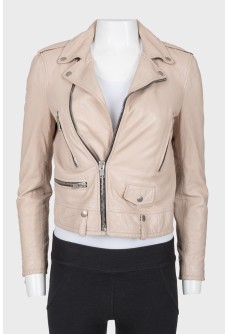 Mint leather jacket
