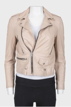 Mint leather jacket