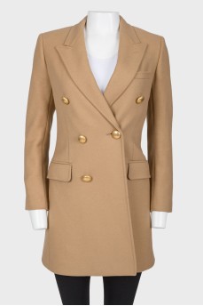 Gold buttons coat