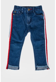 Children\'s ripped effect underneath jeans