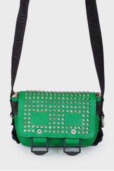 Green spiked bag
