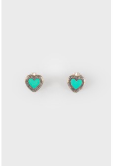Heart form earrings