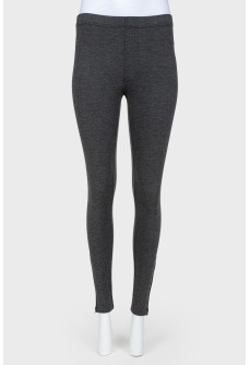 Leggings with zippers underneath