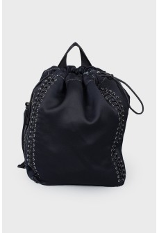 Decorative lacing backpack