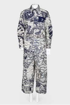 Print jumpsuit, with the tag
