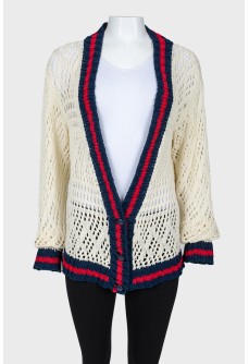 Buttoned knitted cardigan