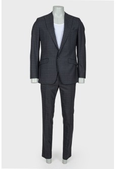 Men\'s fine plaid suit