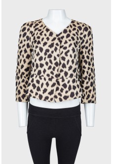 Leopard print jacket