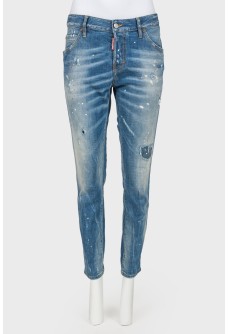 Ripped and distressed effect  jeans