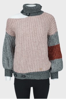 Large knitted sweater