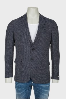 Male jacket of direct cut