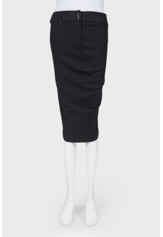 A woolen tight -fitting skirt