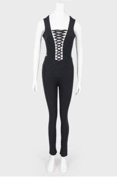 Jumpsuit with lacing