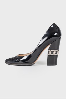 Patent leather heels 