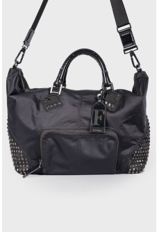 Textile bag with studs