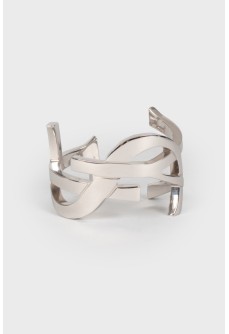 Brand logo metal bracelet