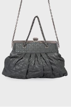 Coated leather bag