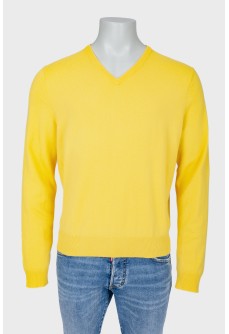 Men\'s yellow pullover