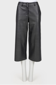 Leather culottes