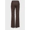 Brown wool trousers