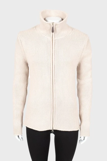 Cashmere zipper sweater