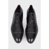 Men's oxfords with perforation