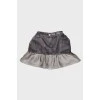 Children's denim skirt with frills