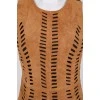 Natural suede dress