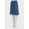 Denim blue skirt