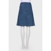 Denim blue skirt