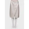 Silver wrap skirt