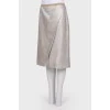 Silver wrap skirt