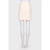 White tweed skirt