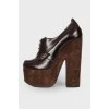 Suede high-rise ankle boots