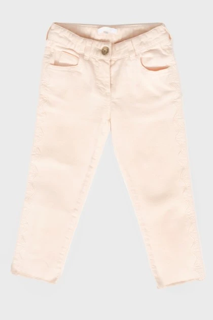 Children's pink jeans