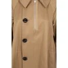 Mustard single-breasted trench coat