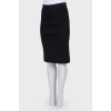Black straight skirt
