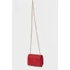 Red chain bag