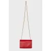 Red chain bag