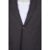 Men's checkered fitted jacket