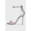 Silver Heeled Sandals