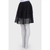 Black mesh skirt