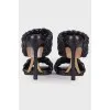 Leather puffed mules with 