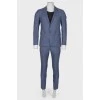 Men's blue suit