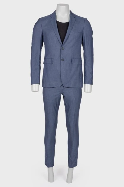 Men's blue suit