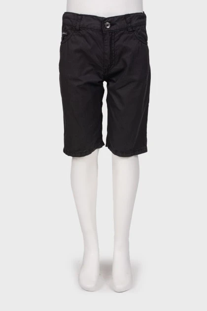 Children's black shorts