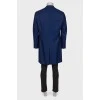 Male woolen blue coat