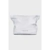 White textured bag