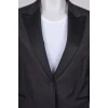 Black single-breasted jacket