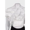 Silvery top with ruffles
